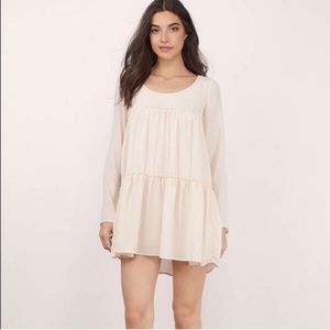 Tobi cream ruffle dress